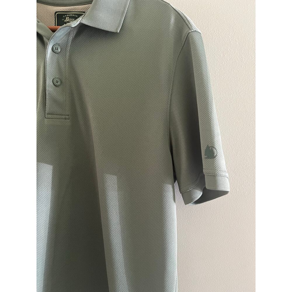 G.H. Bass & Co. Men's Active Polo Shirt Green Size Medium JL - Picture 9 of 9